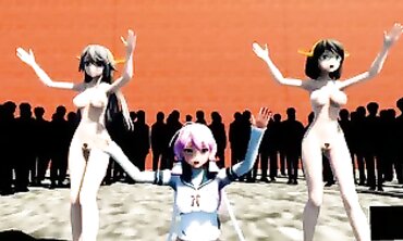 MMD KanColle - Sexual Fantasy Roleplay Game Turned into Hardcore Animation