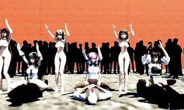 MMD KanColle - Sexual Fantasy Roleplay Game Turned into Hardcore Animation
