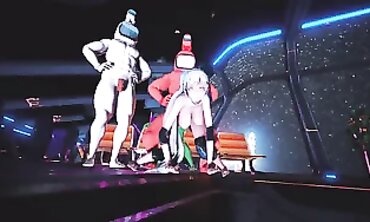 MMD Among Us Roleplay - Sexual Fantasy Dances With Raven Haired Waifu