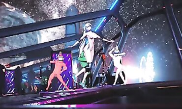MMD Among Us Roleplay - Sexual Fantasy Dances With Raven Haired Waifu