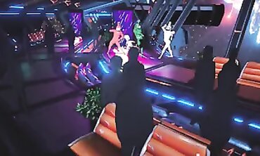 MMD Among Us Roleplay - Sexual Fantasy Dances With Raven Haired Waifu