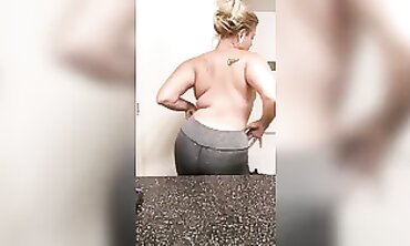Sexy MILF Teaser - Older Woman Strips Down To Lingerie And Shows Off Her Body