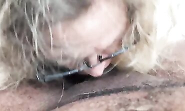 Early Bird Blowjob - Sexy Brunette Babe Sucks & Swallows Huge Load