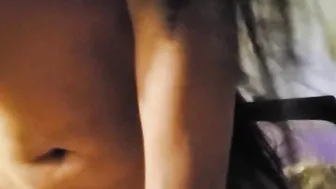 Korean MILF Rides Hardcore on Public Swinging Platform