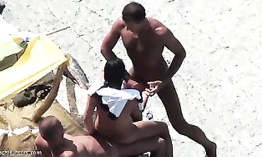 Sex-on-the Beach 3 - Hot Italian Couple Fucks Outdoors