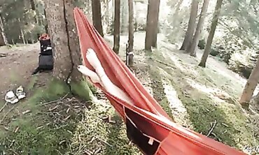 Teenage Hammock Hottie - Teens Fucked On A Public Beach