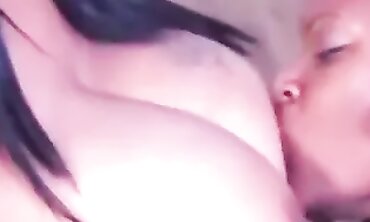 Erotic Lesbian Threesome - Black Girl with Big Natural Boobs Gets Double Teased