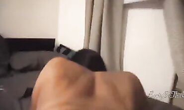 Petite Hottie's Perfect Ass - POV Blowjob & Riding on Big Dick