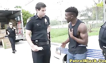 Fetish Police Officer Roleplay - Black Dude Fucked by Cop with Vibrator
