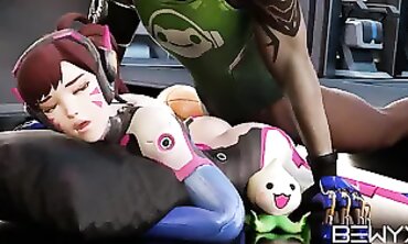 Top Plays of Popular Heroine 'D.Va' in OVERWATCH - Best Of