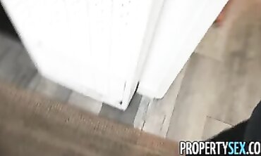 Property Sex - Hot Blonde Real Estate Agent Fucks Landlord For Rent Discount