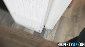 Property Sex - Hot Blonde Real Estate Agent Fucks Landlord For Rent Discount