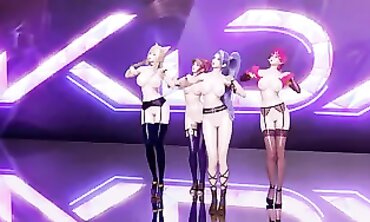 3D Anime Porn Game MMD - Sexual Fantasy with League of Legends Characters; Lustful Encounters