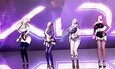 3D Anime Porn Game MMD - Sexual Fantasy with League of Legends Characters; Lustful Encounters