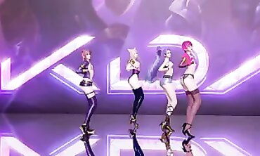 3D Anime Porn Game MMD - Sexual Fantasy with League of Legends Characters; Lustful Encounters