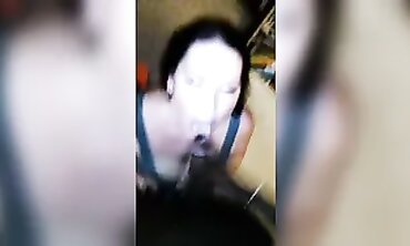 Pregnant Milf Gives Horny BBW Blowjob & Throat Fuck in POV