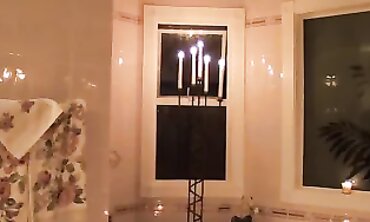 Hot Honey Bubble Bath - Sensuous Shower Scene with Erotic Massage & Oil Play