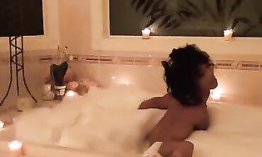 Hot Honey Bubble Bath - Sensuous Shower Scene with Erotic Massage & Oil Play