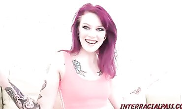 Ramona Mari's Gothy Erotica - Interracial Threesome with Huge Facials