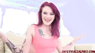 Ramona Mari's Gothy Erotica - Interracial Threesome with Huge Facials