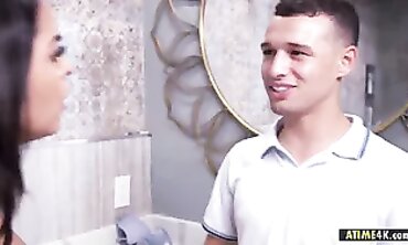 Step-Sister Surprise! Hot Teen Fucks Brother in homemade Style