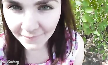 Park Voyeurs - Teenage Blonde Babe Facesitting & Face-Fucking