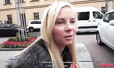 Blondie Babe Blows Big Dick - POV Deepthroat & Facial