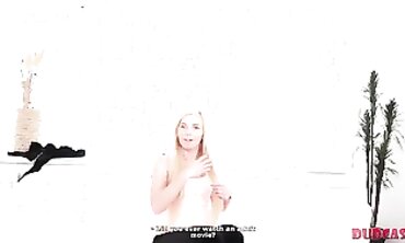 Blondie Babe Blows Big Dick - POV Deepthroat & Facial