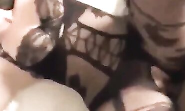 Uncle Joe's Amateur Hour #5: Sexy Teen in Fishnet Stockings Fucked by Step-Brother