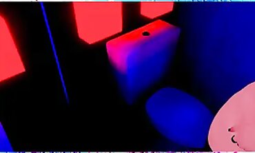 Virtual Reality Chat - Roleplaying Game With Boss Lady In Bathroom Scene