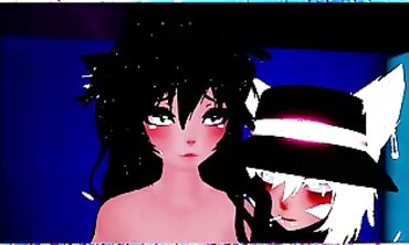 Virtual Reality Chat - Roleplaying Game With Boss Lady In Bathroom Scene