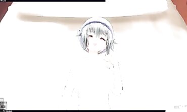 3D Anime Point-of-View - Sexual Goddess Fucks Herself with Vibrator to Release Inner Desires