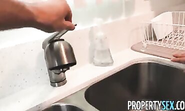 Property Sex - Office Romance Gone Wild! Hot Secretary Fucked By Landlord