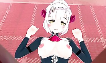 Noelle Genshins Anime-Inspired Cosplay Fashion Show - Virtual Runway with Five Nines