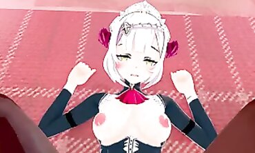 Noelle Genshins Anime-Inspired Cosplay Fashion Show - Virtual Runway with Five Nines