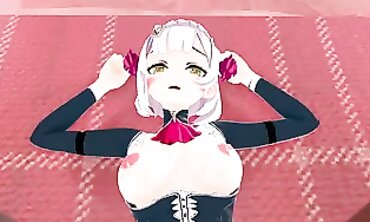 Noelle Genshins Anime-Inspired Cosplay Fashion Show - Virtual Runway with Five Nines