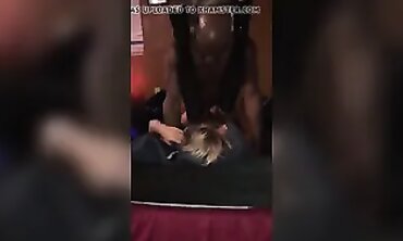 Blonde Babe's Deepthroat Adventure with BBC Friends