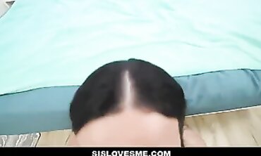Hot Bombshell Sucks Stepbrother's Best Friend For A Big Payoff