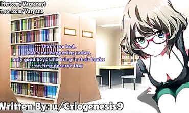 Late Night Library Adventure - Sexy Cosplay Role Play With A Hot Redhead