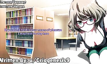 Late Night Library Adventure - Sexy Cosplay Role Play With A Hot Redhead