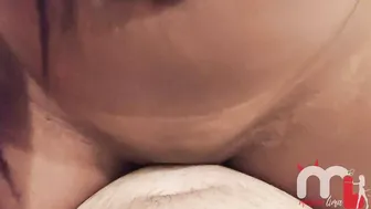 Ebony Booty Babe Gets Covered In Jizzy Milk