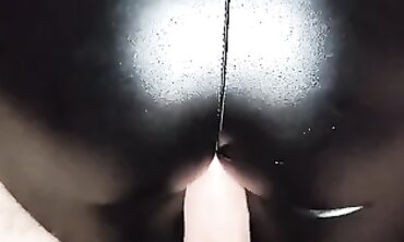 Leather-Clad Babe Fucked Hard in Leotard with Jizz On Ass - Sexy Roleplay