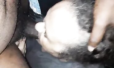 Grandma's Gum Job - Old Lady Sucks Big Black Dick