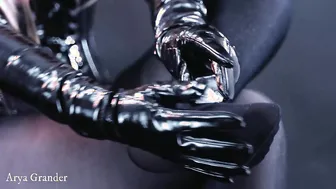 Bombshell Ebony MILF in Black Nylon Bondage