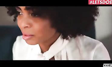 Luna Corazon Reads To Her Daddy In A Rough Interracial Scene