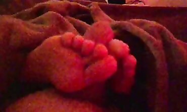 POV Toejob With Bondage And Stockings