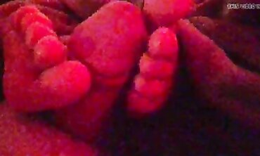 POV Toejob With Bondage And Stockings