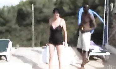 MILF Pink Gets BBC Creampie on Vacation
