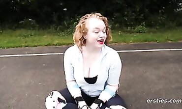 Meat-Lover's Delight #2 - Curvy Teen Sarah Mills Shows Off Her Muscles And Eats A Huge Load