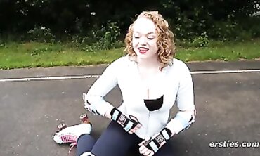 Meat-Lover's Delight #2 - Curvy Teen Sarah Mills Shows Off Her Muscles And Eats A Huge Load
